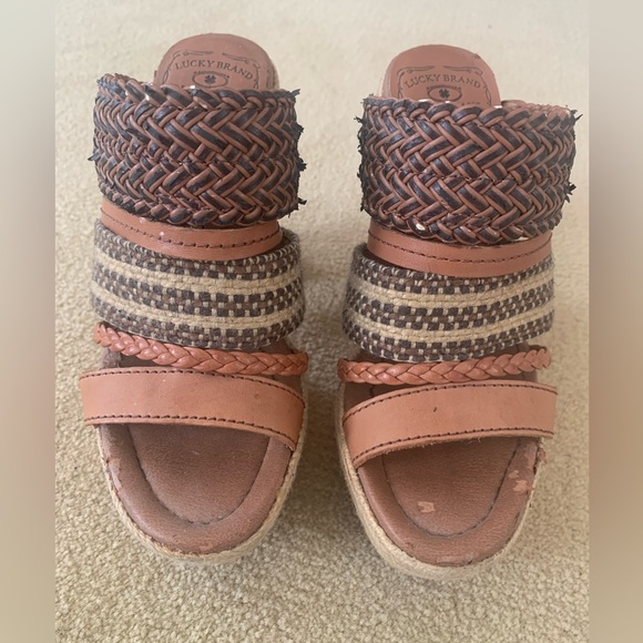 Lucky Brand platform sandals 5 inch heel - Size 7 - Picture 2 of 7